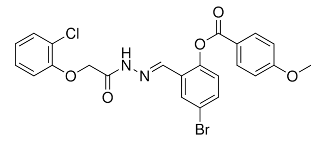 4-BROMO-2-(2-((2-CHLOROPHENOXY)ACETYL)CARBOHYDRAZONOYL)PHENYL 4-METHOXYBENZOATE AldrichCPR