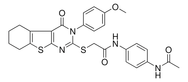 N-[4-(ACETYLAMINO)PHENYL]-2-{[3-(4-METHOXYPHENYL)-4-OXO-3,4,5,6,7,8-HEXAHYDRO[1]BENZOTHIENO[2,3-D]PYRIMIDIN-2-YL]SULFANYL}ACETAMIDE AldrichCPR