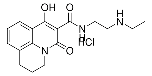 N-[2-(ETHYLAMINO)ETHYL]-7-HYDROXY-5-OXO-2,3-DIHYDRO-1H,5H-PYRIDO[3,2,1-IJ]QUINOLINE-6-CARBOXAMIDE HYDROCHLORIDE AldrichCPR