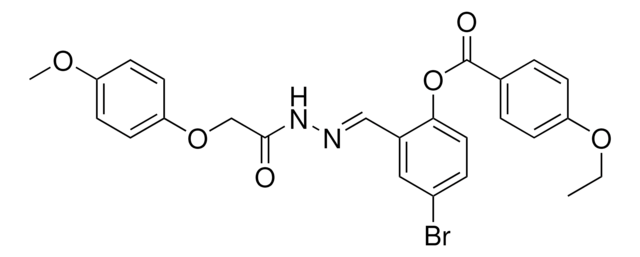 4-BROMO-2-(2-((4-METHOXYPHENOXY)ACETYL)CARBOHYDRAZONOYL)PHENYL 4-ETHOXYBENZOATE AldrichCPR