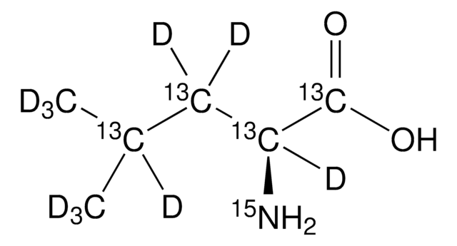 L-Leucine-13C6,15N,2,3,3,4,5,5,5-d7,4-methyl-d3 98 atom % D, 98 atom % 15N, 99 atom % 13C, 95% (CP)