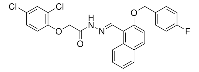 2-(2,4-DICHLOROPHENOXY)-N'-((E)-{2-[(4-FLUOROBENZYL)OXY]-1-NAPHTHYL}METHYLIDENE)ACETOHYDRAZIDE AldrichCPR