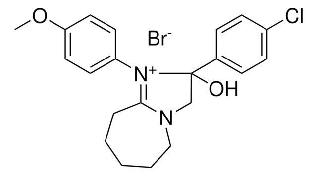 2-(4-CHLOROPHENYL)-2-HYDROXY-1-(4-METHOXYPHENYL)-2,5,6,7,8,9-HEXAHYDRO-3H-IMIDAZO[1,2-A]AZEPIN-1-IUM BROMIDE AldrichCPR