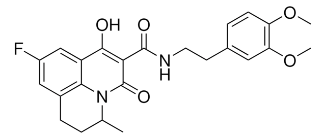 N-[2-(3,4-DIMETHOXYPHENYL)ETHYL]-9-FLUORO-7-HYDROXY-3-METHYL-5-OXO-2,3-DIHYDRO-1H,5H-PYRIDO[3,2,1-IJ]QUINOLINE-6-CARBOXAMIDE AldrichCPR