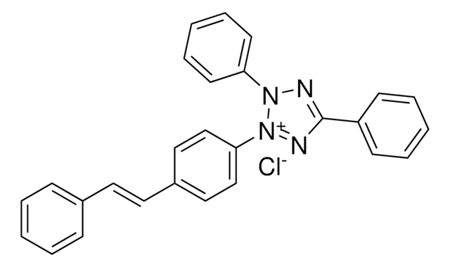 3,5-Diphenyl-2-{4-[(E)-2-phenylethenyl]phenyl}-3H-tetraazol-2-ium chloride AldrichCPR