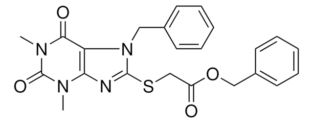 BENZYL [(7-BENZYL-1,3-DIMETHYL-2,6-DIOXO-2,3,6,7-TETRAHYDRO-1H-PURIN-8-YL)SULFANYL]ACETATE AldrichCPR