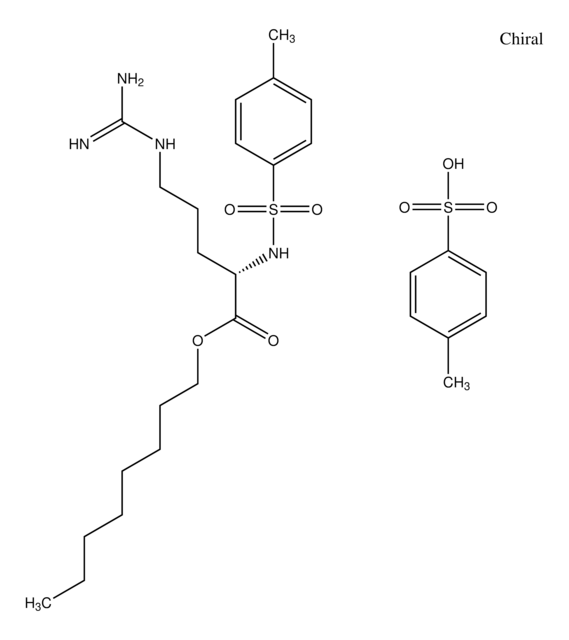 octyl (2S)-5-{[amino(imino)methyl]amino}-2-{[(4-methylphenyl)sulfonyl ...