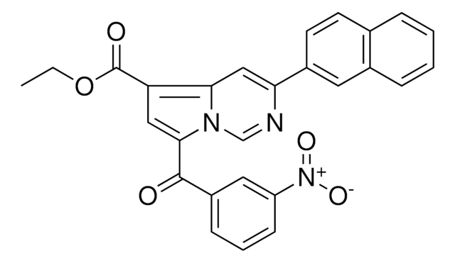 ETHYL 3-(2-NAPHTHYL)-7-(3-NITROBENZOYL)PYRROLO(1,2-C)PYRIMIDINE-5-CARBOXYLATE AldrichCPR