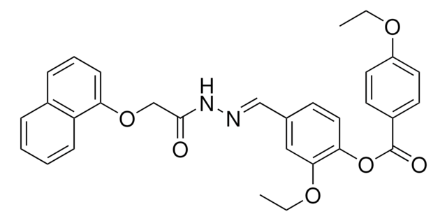 2-ETHOXY-4-(2-((1-NAPHTHYLOXY)ACETYL)CARBOHYDRAZONOYL)PHENYL 4-ETHOXYBENZOATE AldrichCPR