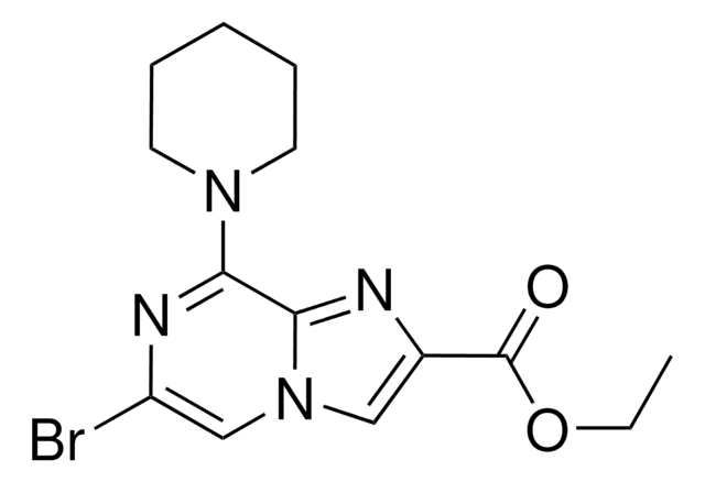 ETHYL 6-BROMO-8-(1-PIPERIDINYL)IMIDAZO[1,2-A]PYRAZINE-2-CARBOXYLATE AldrichCPR