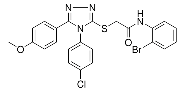 N-(2-BROMOPHENYL)-2-{[4-(4-CHLOROPHENYL)-5-(4-METHOXYPHENYL)-4H-1,2,4-TRIAZOL-3-YL]SULFANYL}ACETAMIDE AldrichCPR