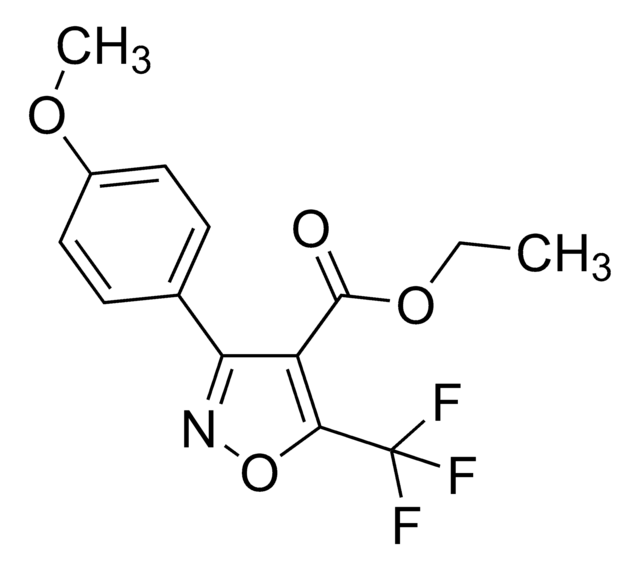 Ethyl 5-(trifluoromethyl)-3-(4-methoxyphenyl)isoxazole-4-carboxylate AldrichCPR