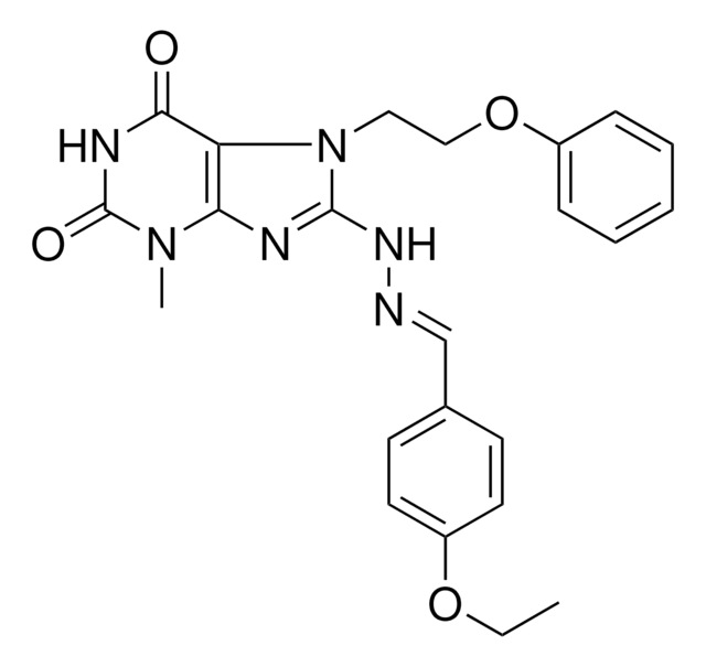 4-ETHOXYBENZALDEHYDE [3-METHYL-2,6-DIOXO-7-(2-PHENOXYETHYL)-2,3,6,7-TETRAHYDRO-1H-PURIN-8-YL]HYDRAZONE AldrichCPR