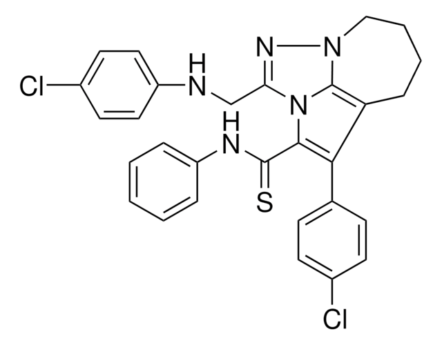 2-[(4-CHLOROANILINO)METHYL]-4-(4-CHLOROPHENYL)-N-PHENYL-5,6,7,8-TETRAHYDRO-1,2A,8A-TRIAZACYCLOPENTA[CD]AZULENE-3-CARBOTHIOAMIDE AldrichCPR