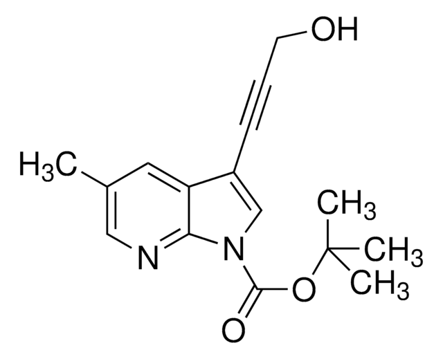 tert-Butyl 3-(3-hydroxyprop-1-ynyl)-5-methyl-1H-pyrrolo[2,3-b]pyridine-1-carboxylate, tech. grade AldrichCPR