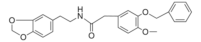 N-(2-BENZO(1,3)DIOXOL-5-YL-ETHYL)-2-(3-BENZYLOXY-4-METHOXY-PHENYL)-ACETAMIDE AldrichCPR