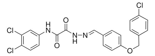 2-((2E)-2-{4-[(4-CHLOROBENZYL)OXY]BENZYLIDENE}HYDRAZINO)-N-(3,4-DICHLOROPHENYL)-2-OXOACETAMIDE AldrichCPR