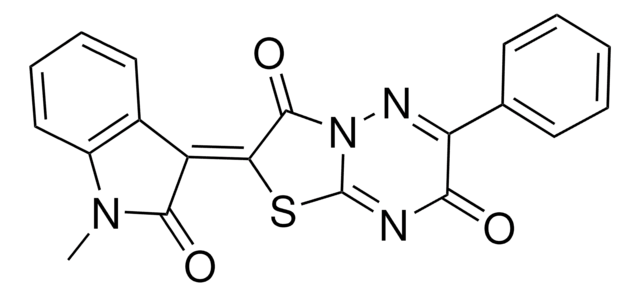 (2Z)-2-(1-METHYL-2-OXO-1,2-DIHYDRO-3H-INDOL-3-YLIDENE)-6-PHENYL-7H-[1,3]THIAZOLO[3,2-B][1,2,4]TRIAZINE-3,7(2H)-DIONE AldrichCPR