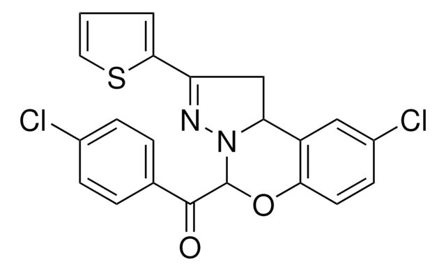 (4-CHLOROPHENYL)[9-CHLORO-2-(2-THIENYL)-1,10B-DIHYDROPYRAZOLO[1,5-C][1,3]BENZOXAZIN-5-YL]METHANONE AldrichCPR