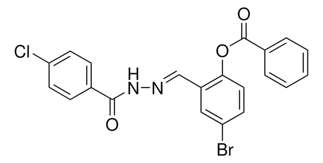 4-BROMO-2-(2-(4-CHLOROBENZOYL)CARBOHYDRAZONOYL)PHENYL BENZOATE AldrichCPR