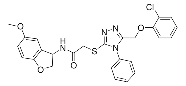 2-([5-[(2-CHLOROPHENOXY)METHYL]-4-PHENYL-4H-1,2,4-TRIAZOL-3-YL]SULFANYL)-N-(5-METHOXY-2,3-DIHYDRO-1-BENZOFURAN-3-YL)ACETAMIDE AldrichCPR