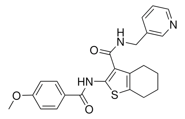 2-[(4-METHOXYBENZOYL)AMINO]-N-(3-PYRIDINYLMETHYL)-4,5,6,7-TETRAHYDRO-1-BENZOTHIOPHENE-3-CARBOXAMIDE AldrichCPR