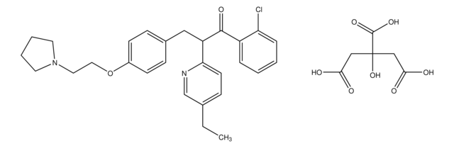 Chlorophenyl Ethyl Pyridinyl Pyrrolidinyl Ethoxy Phenyl Propanone