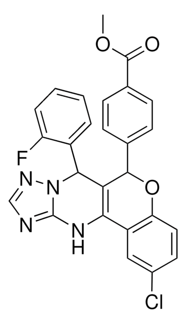 METHYL 4-[2-CHLORO-7-(2-FLUOROPHENYL)-7,12-DIHYDRO-6H-CHROMENO[4,3-D][1,2,4]TRIAZOLO[1,5-A]PYRIMIDIN-6-YL]BENZOATE AldrichCPR