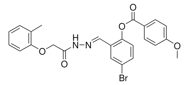 4-BROMO-2-(2-((2-METHYLPHENOXY)ACETYL)CARBOHYDRAZONOYL)PHENYL 4-METHOXYBENZOATE AldrichCPR