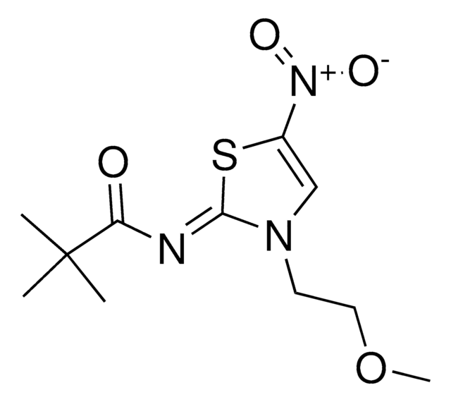 N-((2Z)-3-(2-Methoxyethyl)-5-nitro-1,3-thiazol-2(3H)-ylidene)-2,2-dimethylpropanamide AldrichCPR