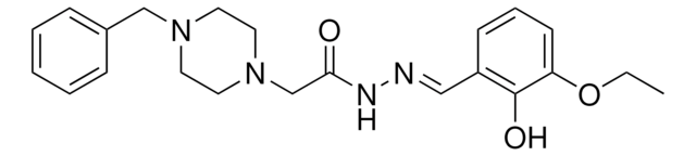 2-(4-BENZYL-1-PIPERAZINYL)-N'-(3-ETHOXY-2-HYDROXYBENZYLIDENE)ACETOHYDRAZIDE AldrichCPR