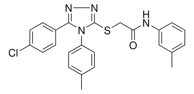 2-{[5-(4-CHLOROPHENYL)-4-(4-METHYLPHENYL)-4H-1,2,4-TRIAZOL-3-YL]SULFANYL}-N-(3-METHYLPHENYL)ACETAMIDE AldrichCPR