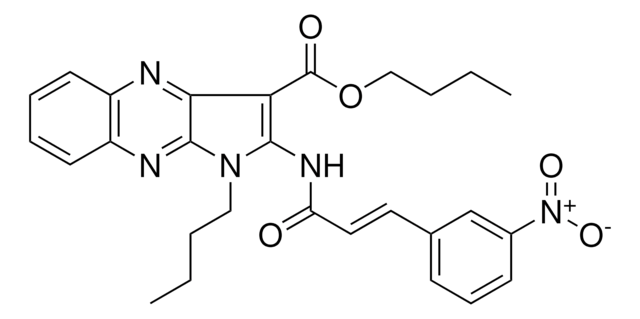 BUTYL 1-BUTYL-2-{[(2E)-3-(3-NITROPHENYL)-2-PROPENOYL]AMINO}-1H-PYRROLO[2,3-B]QUINOXALINE-3-CARBOXYLATE AldrichCPR