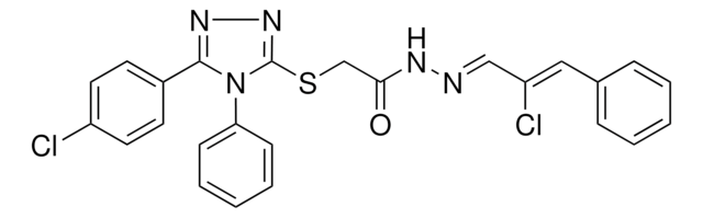 2-{[5-(4-CHLOROPHENYL)-4-PHENYL-4H-1,2,4-TRIAZOL-3-YL]SULFANYL}-N'-[(E ...