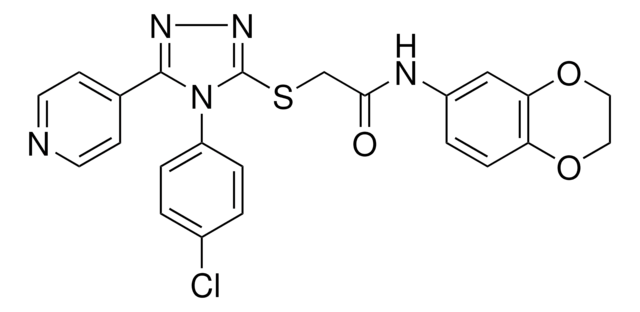 2-{[4-(4-CHLOROPHENYL)-5-(4-PYRIDINYL)-4H-1,2,4-TRIAZOL-3-YL]SULFANYL}-N-(2,3-DIHYDRO-1,4-BENZODIOXIN-6-YL)ACETAMIDE AldrichCPR