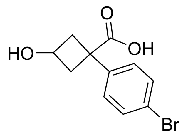 1-(4-Bromophenyl)-3-hydroxycyclobutanecarboxylic acid AldrichCPR