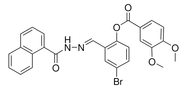 4-BROMO-2-(2-(1-NAPHTHOYL)CARBOHYDRAZONOYL)PHENYL 3,4-DIMETHOXYBENZOATE AldrichCPR