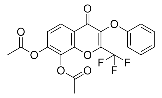 7-(ACETYLOXY)-4-OXO-3-PHENOXY-2-(TRIFLUOROMETHYL)-4H-CHROMEN-8-YL ACETATE AldrichCPR