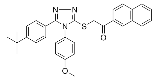 2-{[5-(4-TERT-BUTYLPHENYL)-4-(4-METHOXYPHENYL)-4H-1,2,4-TRIAZOL-3-YL]SULFANYL}-1-(2-NAPHTHYL)ETHANONE AldrichCPR