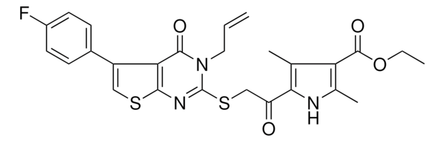 ETHYL 5-({[3-ALLYL-5-(4-FLUOROPHENYL)-4-OXO-3,4-DIHYDROTHIENO[2,3-D]PYRIMIDIN-2-YL]SULFANYL}ACETYL)-2,4-DIMETHYL-1H-PYRROLE-3-CARBOXYLATE AldrichCPR