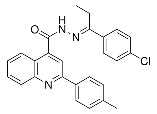 N'-(1-(4-CHLOROPHENYL)PROPYLIDENE)-2-(4-METHYLPHENYL)-4-QUINOLINECARBOHYDRAZIDE AldrichCPR