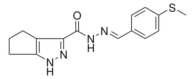 N'-{(E)-[4-(METHYLSULFANYL)PHENYL]METHYLIDENE}-1,4,5,6-TETRAHYDROCYCLOPENTA[C]PYRAZOLE-3-CARBOHYDRAZIDE AldrichCPR