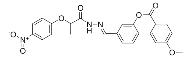 3-(2-(2-(4-NITROPHENOXY)PROPANOYL)CARBOHYDRAZONOYL)PHENYL 4-METHOXYBENZOATE AldrichCPR