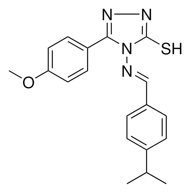 4-((4-ISOPROPYLBENZYLIDENE)AMINO)-5-(4-METHOXYPHENYL)-4H-1,2,4-TRIAZOLE-3-THIOL AldrichCPR