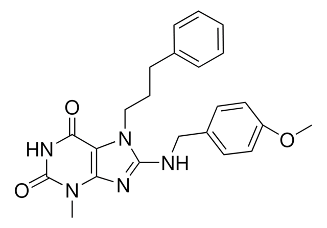 8-[(4-METHOXYBENZYL)AMINO]-3-METHYL-7-(3-PHENYLPROPYL)-3,7-DIHYDRO-1H-PURINE-2,6-DIONE AldrichCPR