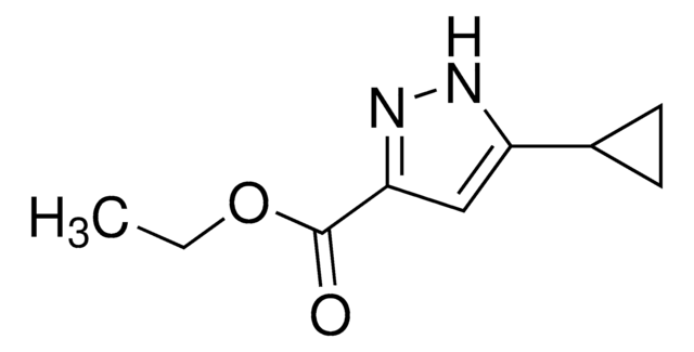 5-Cyclopropyl-1H-pyrazole-3-carboxylic acid ethyl ester AldrichCPR