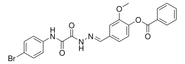 4-(2-((4-BROMOANILINO)(OXO)ACETYL)CARBOHYDRAZONOYL)-2-METHOXYPHENYL BENZOATE AldrichCPR