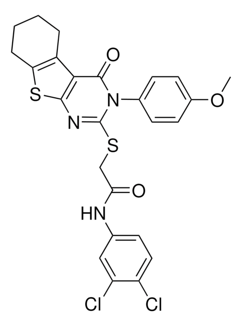 N-(3,4-DICHLOROPHENYL)-2-{[3-(4-METHOXYPHENYL)-4-OXO-3,4,5,6,7,8-HEXAHYDRO[1]BENZOTHIENO[2,3-D]PYRIMIDIN-2-YL]SULFANYL}ACETAMIDE AldrichCPR