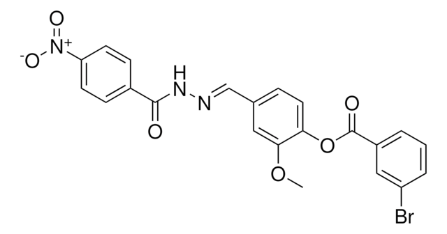 2-METHOXY-4-(2-(4-NITROBENZOYL)CARBOHYDRAZONOYL)PHENYL 3-BROMOBENZOATE AldrichCPR