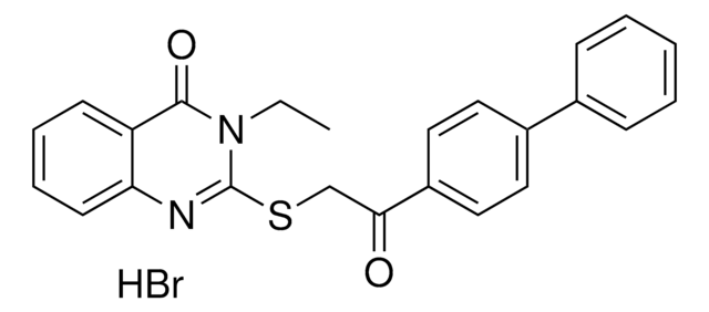 2-(2-BIPHENYL-4-YL-2-OXO-ETHYLSULFANYL)-3-ET-3H-QUINAZOLIN-4-ONE, HYDROBROMIDE AldrichCPR